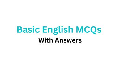 basic english mcqs with answers