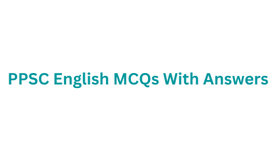 PPSC English MCQs With Answers