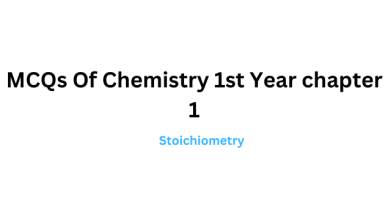 MCQs Of Chemistry 1st Year chapter 1 With Answers